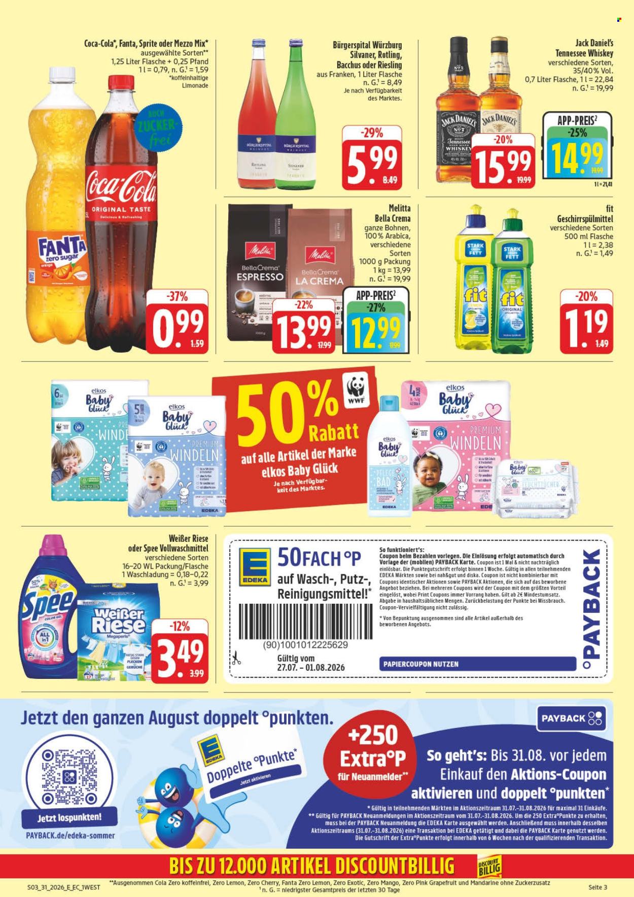 Leták Edeka - 27.7.2026 - 1.8.2026. Strana 3