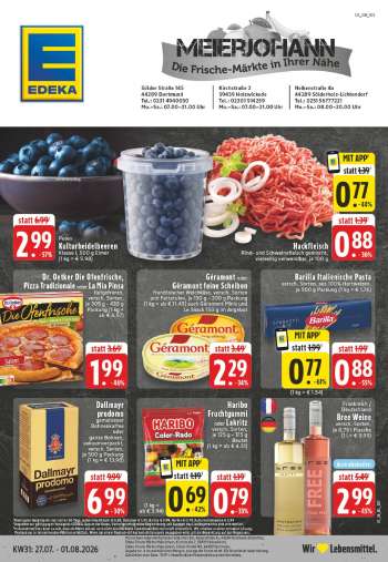 Leták Edeka - 27.7.2026 - 1.8.2026.
