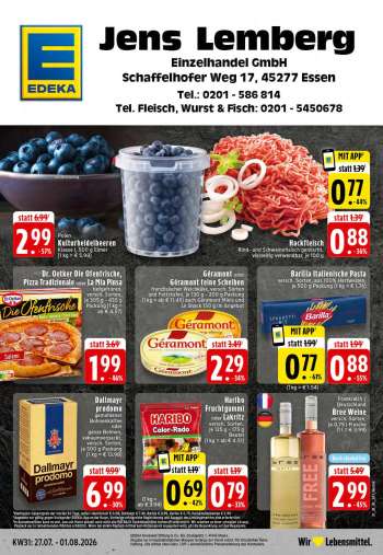 Leták Edeka - 27.7.2026 - 1.8.2026.