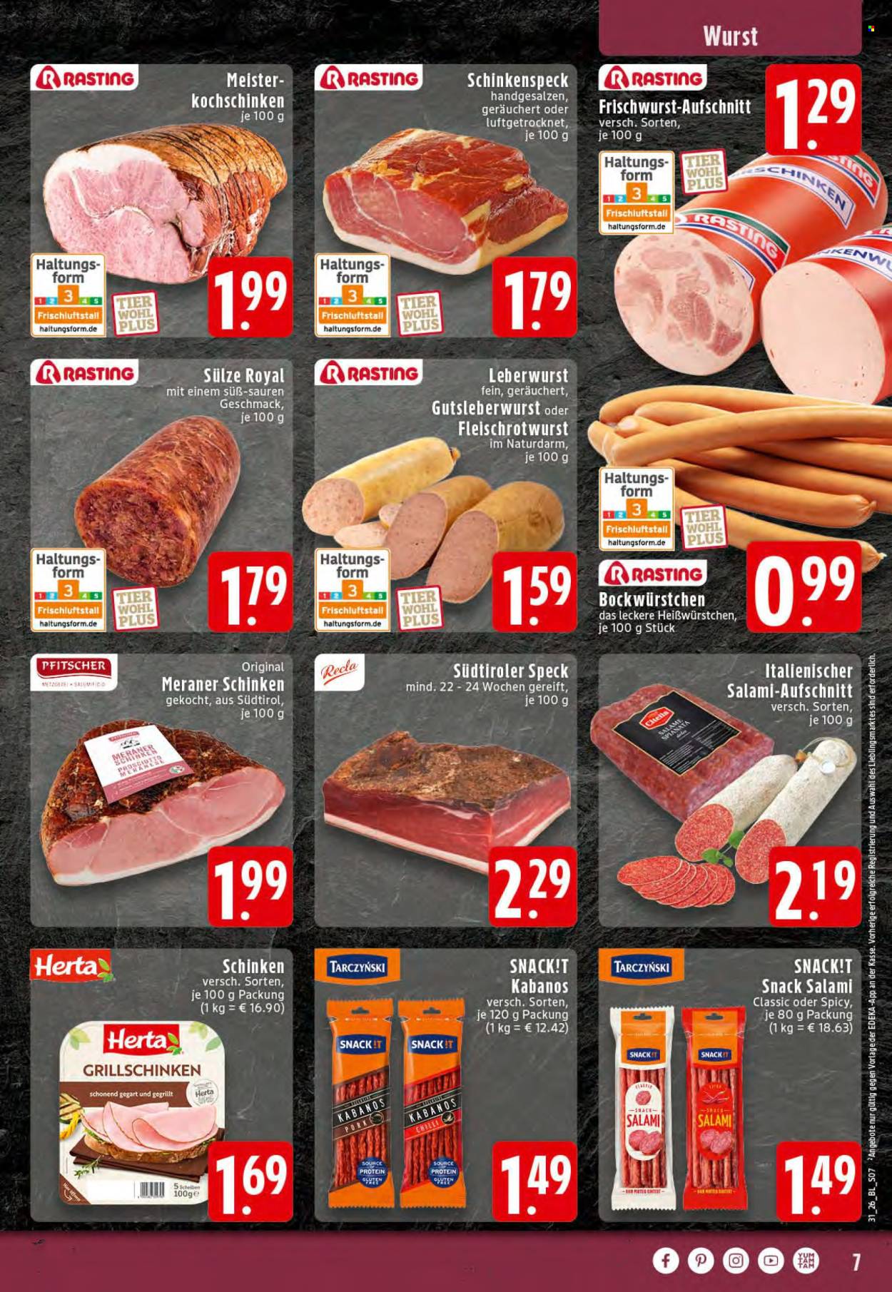 Leták Edeka - 27.7.2026 - 1.8.2026. Strana 7