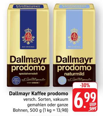 Dallmayr Kaffee prodomo