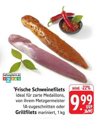 Frische Schweinefilets
