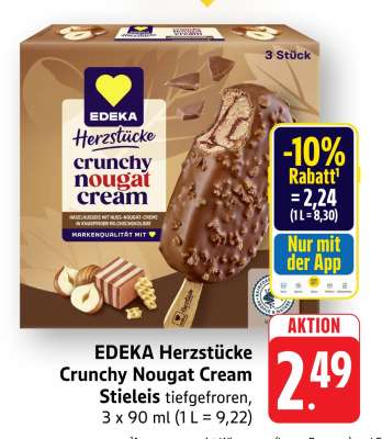 EDEKA Herzstücke Crunchy Nougat Cream Stieleis