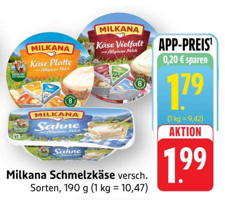 Milkana Schmelzkäse