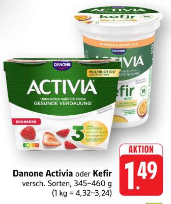 Danone Activia oder Kefir