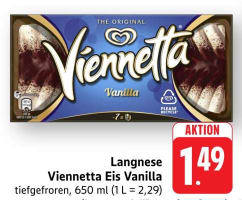 Langnese Viennetta Eis Vanilla