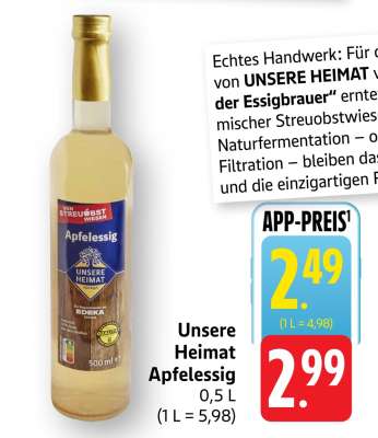 Unsere Heimat Apfelessig