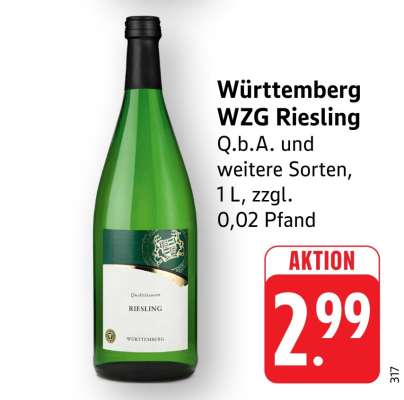 Württemberg WZG Riesling