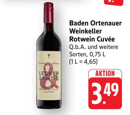 Baden Ortenauer Weinkeller Rotwein Cuvée