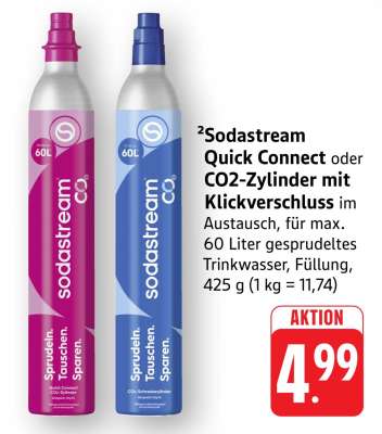 Sodastream Quick Connect oder CO2 Zylinder