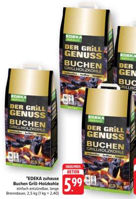 EDEKA zuhause Buchen Grill-Holzkohle