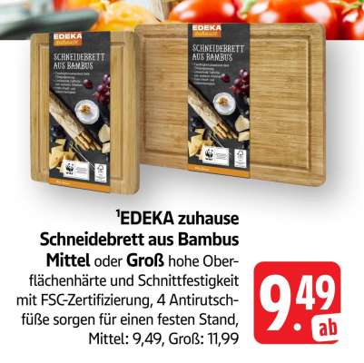 EDEKA zuhause Schneidebrett aus Bambus