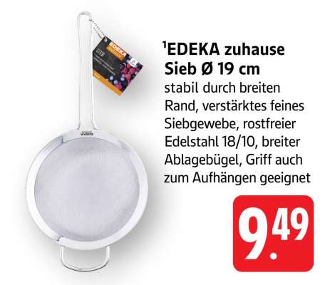 EDEKA zuhause Sieb Ø 19 cm