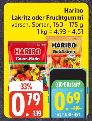 Haribo Lakritz oder Fruchtgummi