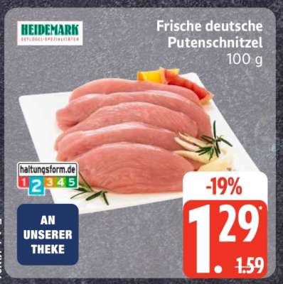 Frische deutsche Putenschnitzel