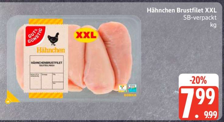 Hähnchen Brustfilet XXL