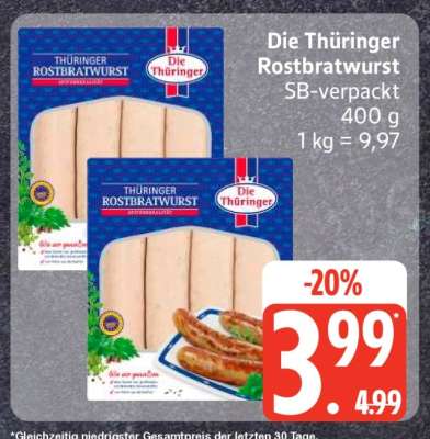 Die Thüringer Rostbratwurst