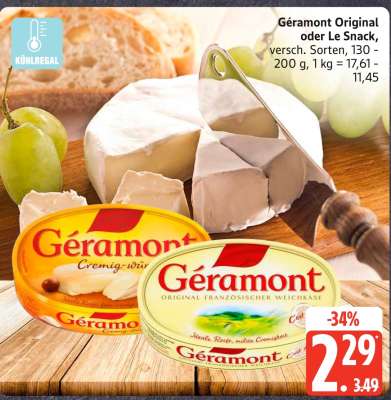 Géramont Original oder Le Snack