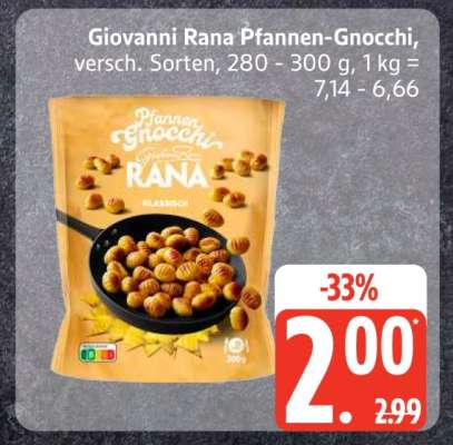Giovanni Rana Pfannen- gnocchi