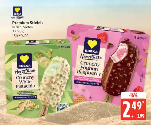 EDEKA Herzstücke Premium Stieleis