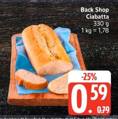 Back Shop Ciabatta