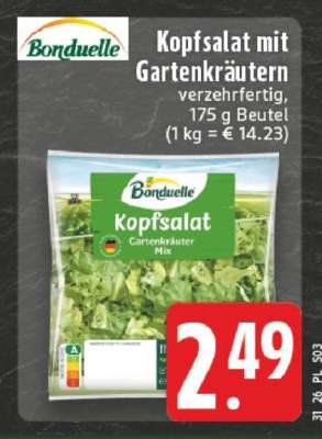 Bonduelle Kopfsalat mit Gartenkräutern