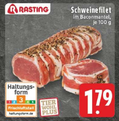 Schweinefilet im Baconmantel