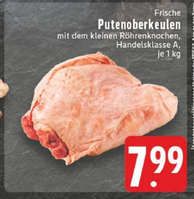 Frische Putenoberkeulen