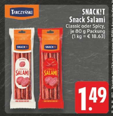 SNACK!T Snack Salami