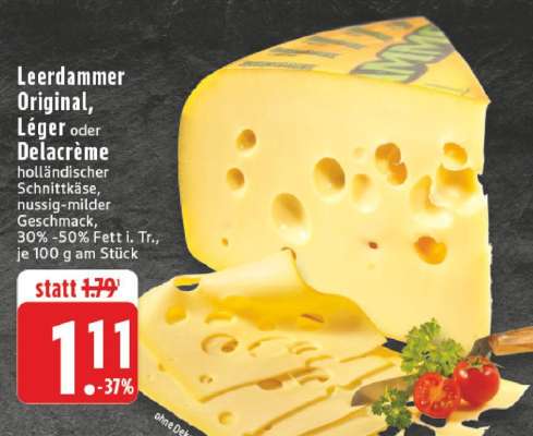 Leerdammer Original, Léger oder Delacrème