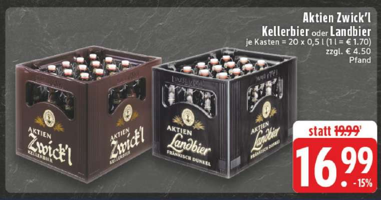 Aktien Zwick'l Kellerbier oder Landbier