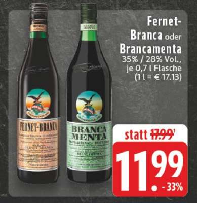Fernet-Branca oder Brancamenta