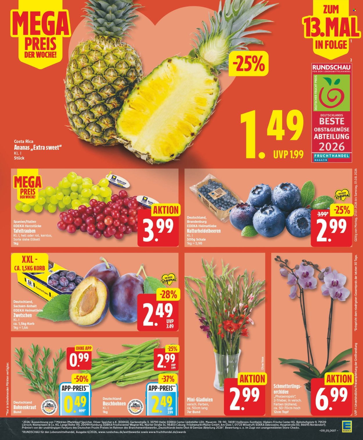 Leták Edeka - 27.7.2026 - 1.8.2026. Strana 3