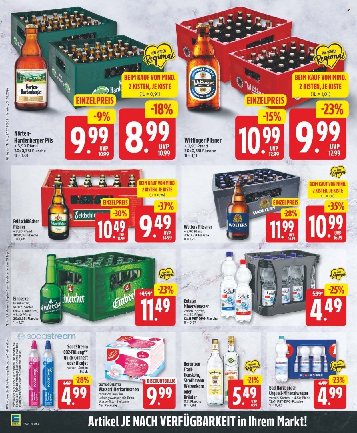 Leták Edeka - 27.7.2026 - 1.8.2026. Strana 16