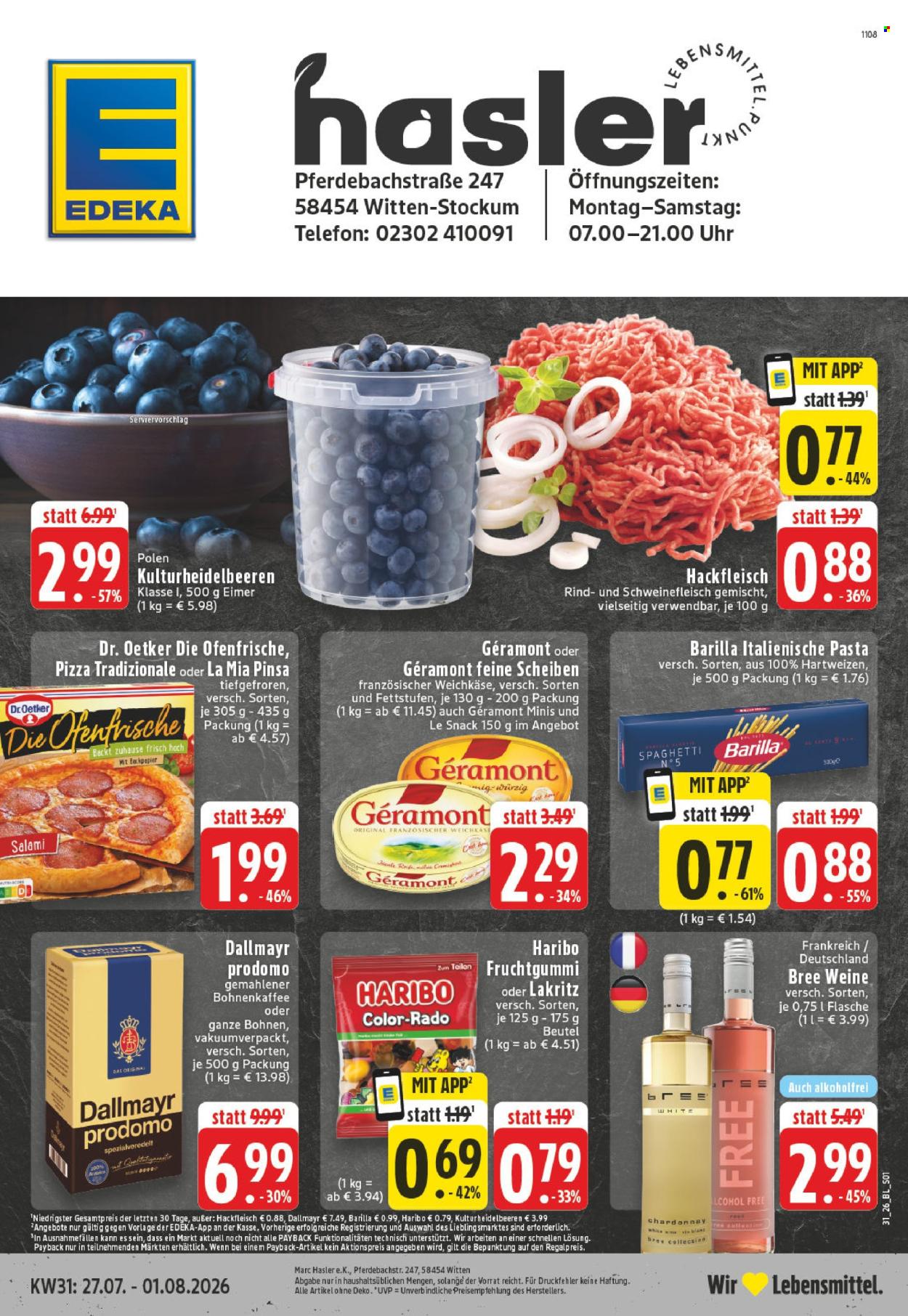 Leták Edeka - 27.7.2026 - 1.8.2026. Strana 1