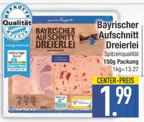 Bayrischer Aufschnitt Dreierlei*