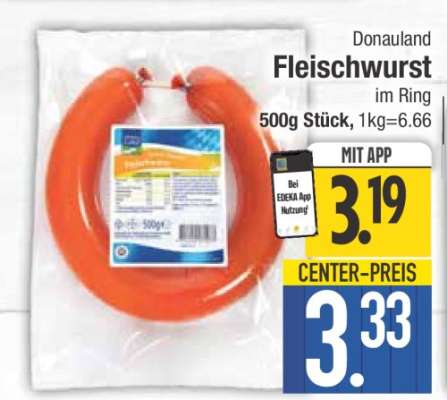 Donauland Fleischwurst im Ring