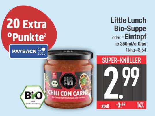 Little Lunch Bio-Suppe oder -Eintopf