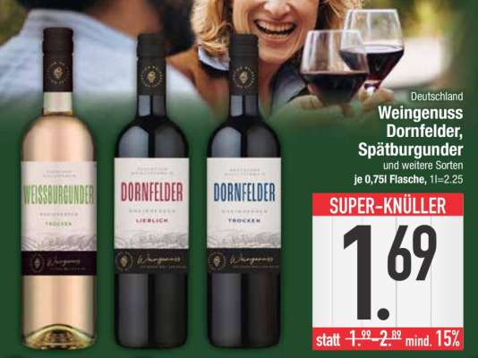 Weingenuss Dornfelder, Spätburgunder und weitere Sorten