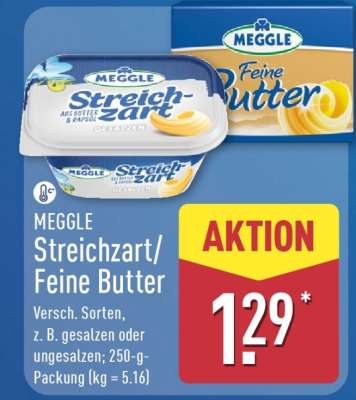 MEGGLE Streichzart/Feine Butter