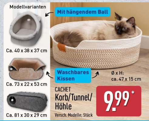 CACHET Korb/Tunnel/Höhle