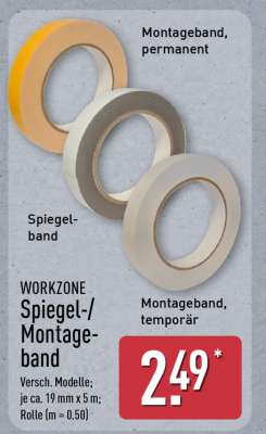 WORKZONE Spiegel-/Montageband