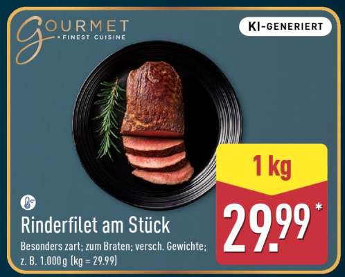 Rinderfilet am Stück