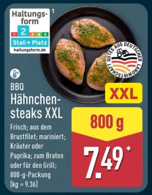 BBQ Hähnchensteaks XXL