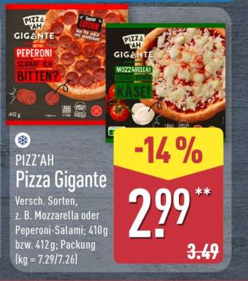 PIZZ'AH Pizza Gigante