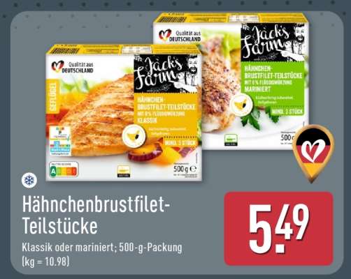 Hähnchenbrustfilet Teilstücke