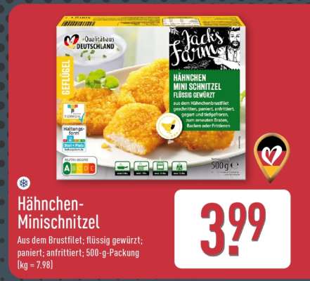 Hähnchen-Minischnitzel