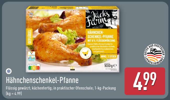 Hähnchenschenkel-Pfanne