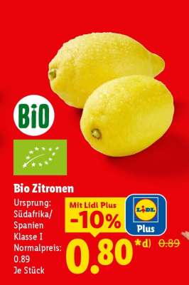 Bio-Zitronen