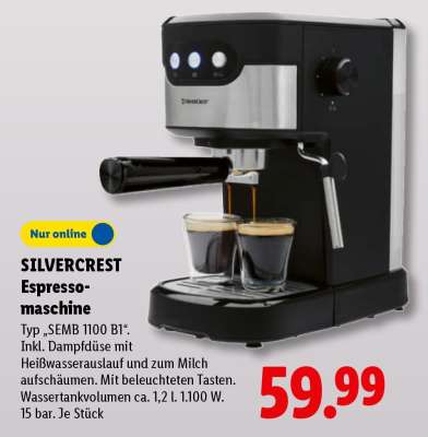 SILVERCREST Espressomaschine